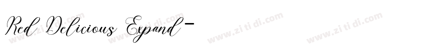 Red Delicious Expand字体转换